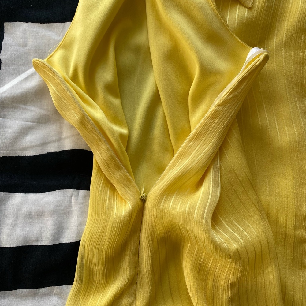 BCX Sunshine Yellow Ruffled Blouse - Picture 3 of 6